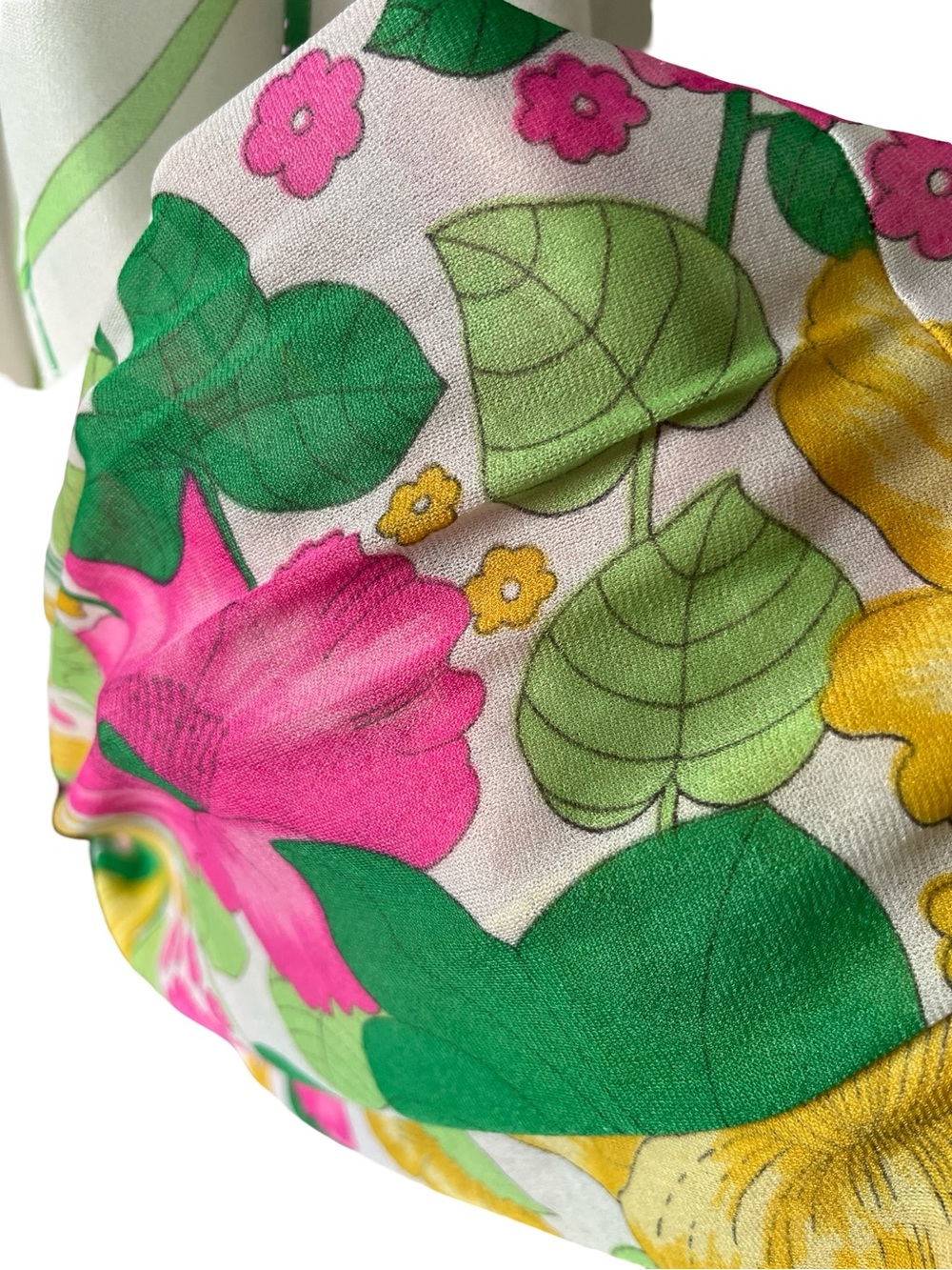 Vintage Lorraine Maxi Slip Dress Nightgown Sheer Floral Cottagecore Size Small - Picture 5 of 8